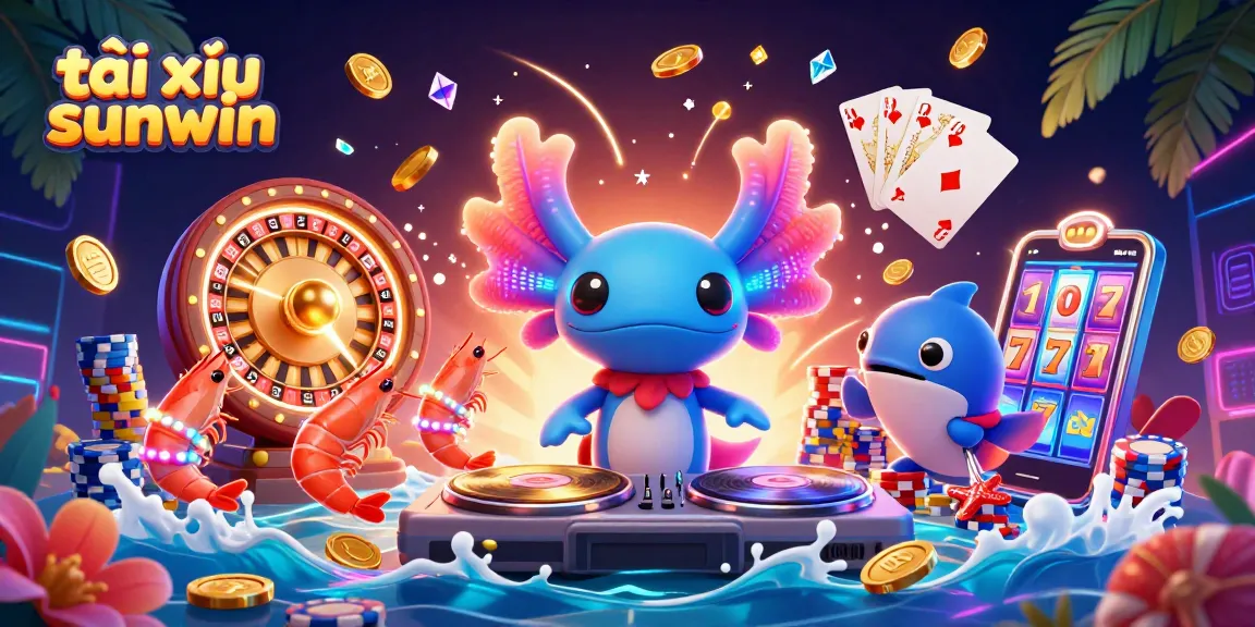 Experience thrilling tài xỉu sunwin gaming with vibrant characters and dynamic casino elements.