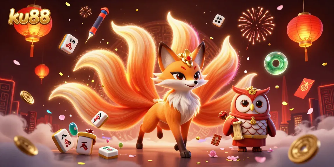 Engage with ku88's vibrant online casino experience featuring carnival spirits and festive elements.