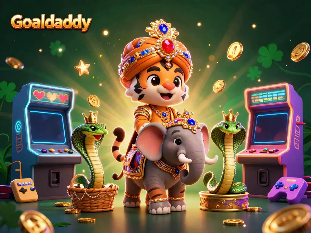 Experience the thrill of Goaldaddy's live casino in a vibrant 3D illustration.