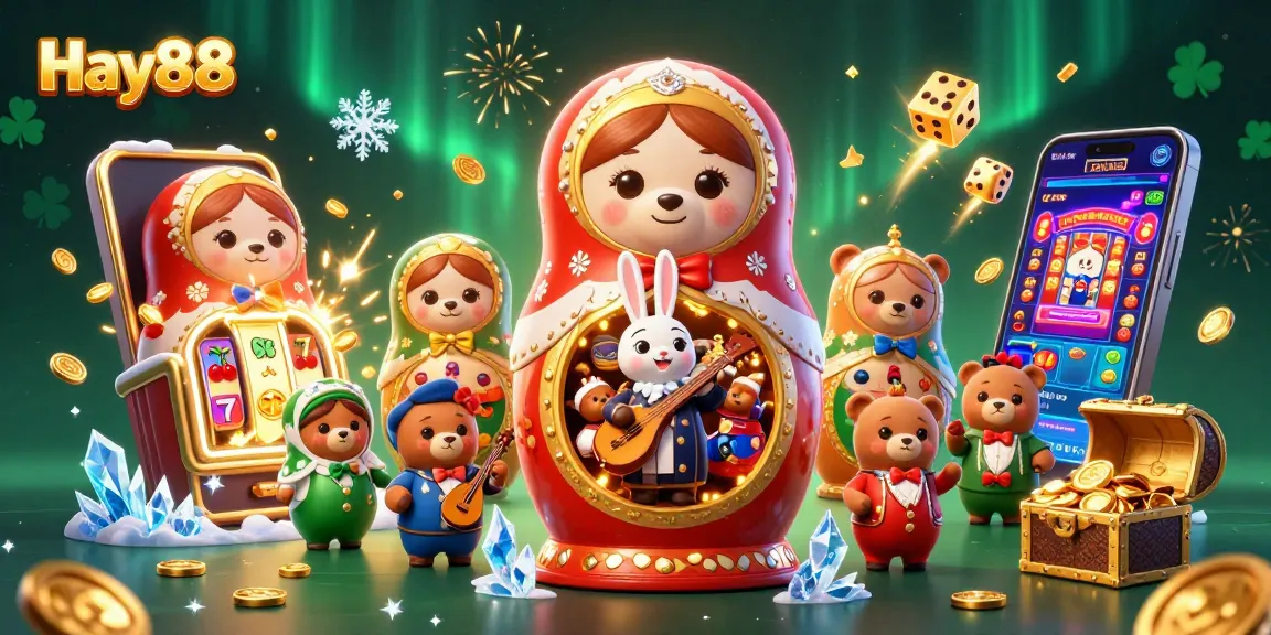 Join Hay88 for exciting casino adventures with playful bears and vibrant slot machines.