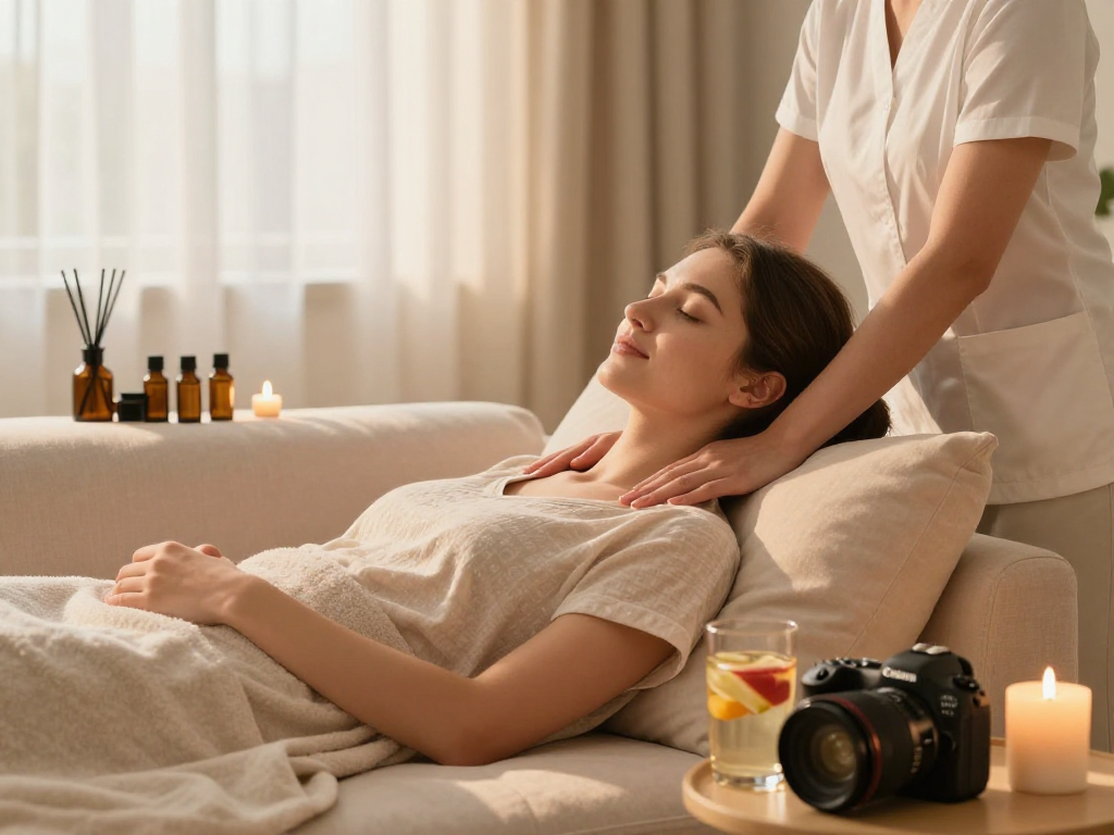 Experience relaxing 오산출장마사지 with a professional therapist at home, creating a soothing atmosphere.