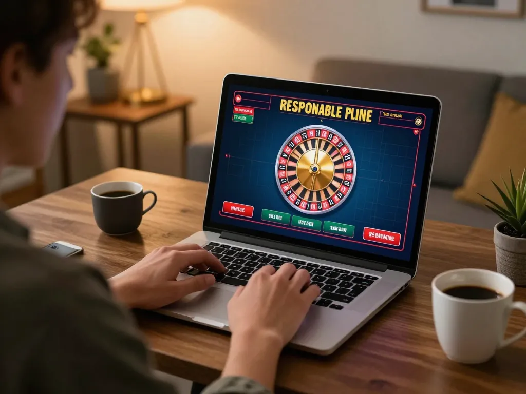 Player engaging with live roulette game on 79club platform from home office, showcasing modern gaming setup