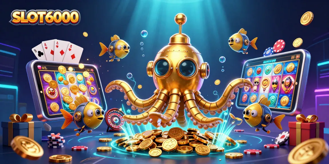 SLOT6000 offers exciting slot games combined with dynamic visuals of golden coins and great winnings.