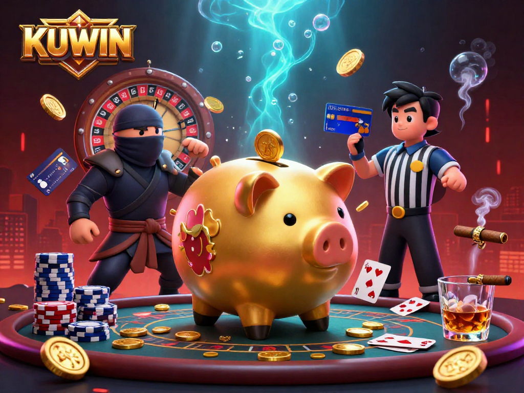 Experience thrilling live casino action with KUWIN's exciting characters and vibrant game elements.