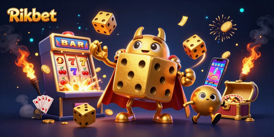 Join the excitement at Rikbet with vibrant casino games and dynamic 3D elements.