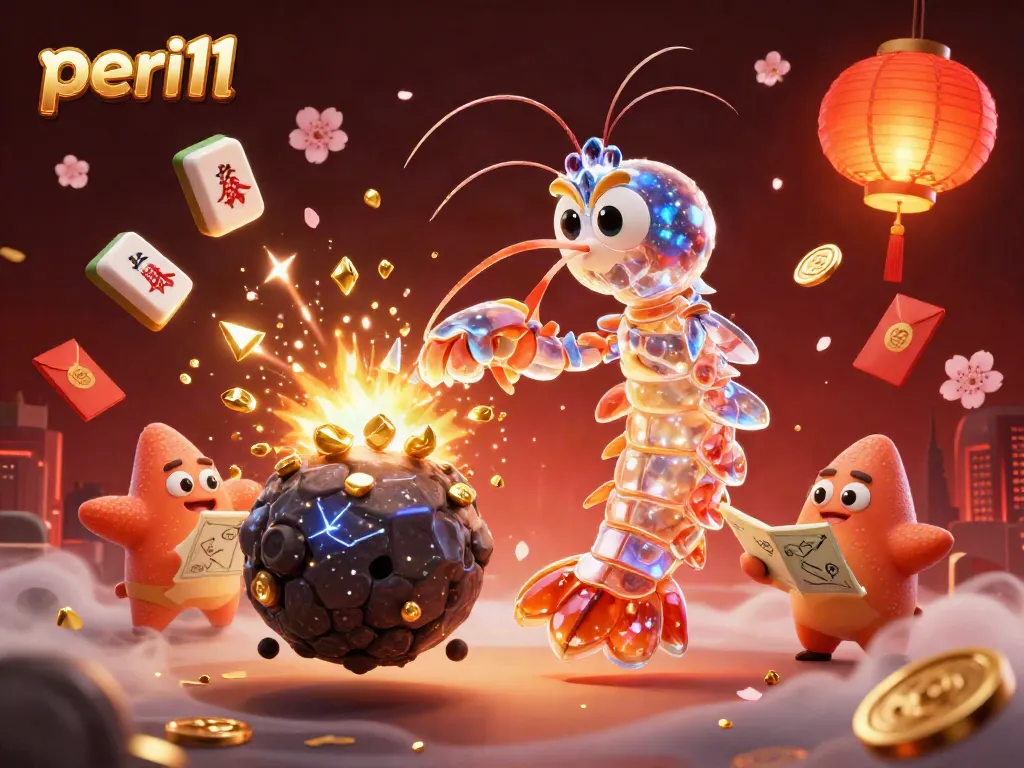 Spin to win with peri11's vibrant gaming universe filled with golden gems, samurai characters, and festive elements.