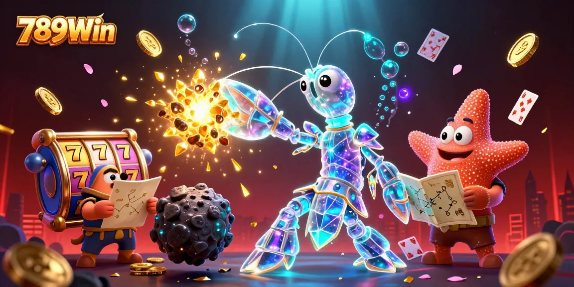 Experience epic wins and exciting gameplay with 789Win, featuring fun slot reels and vibrant casino elements.