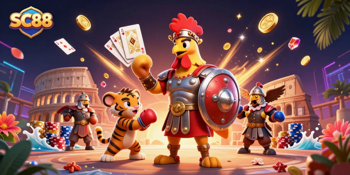 Experience the thrill at SC88 with gladiator-themed casino excitement and dynamic game elements.