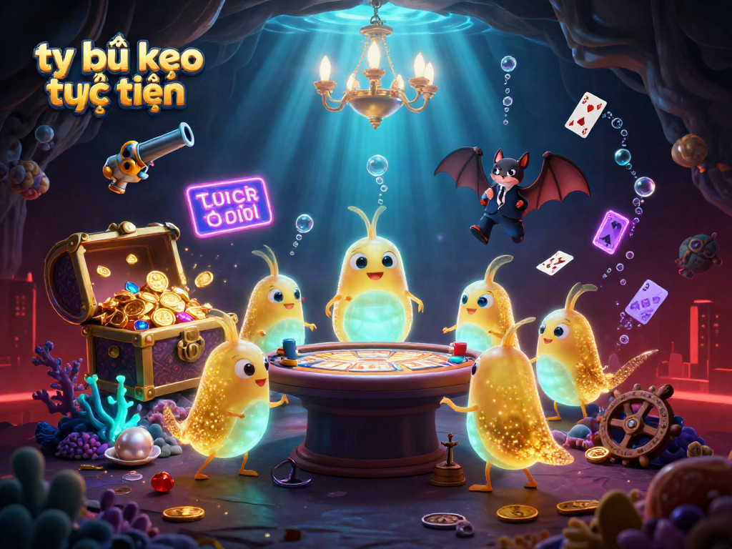 Engage with tỷ lệ kèo trực tuyến as glowing glowworms illuminate a dynamic gaming scene.