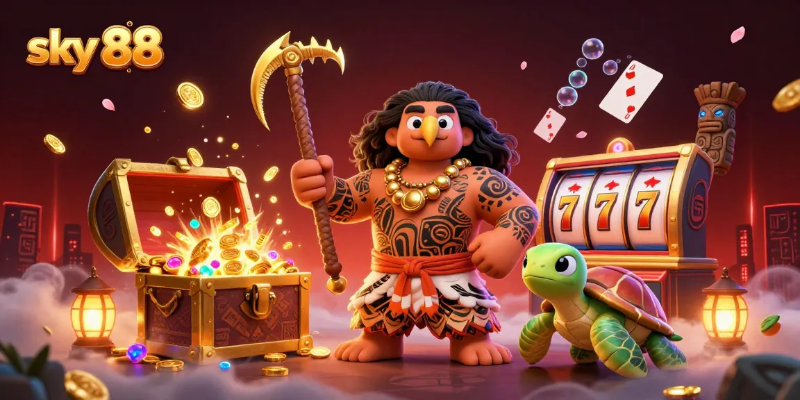 Experience thrilling games at sky 88 with vibrant slot reels and dynamic casino adventure.