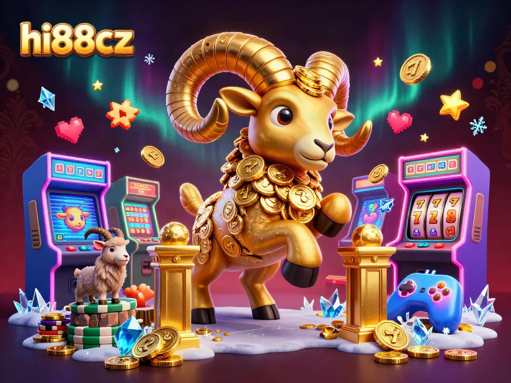 Experience the thrill of winning big with hi88cz's vibrant 3D casino illustration.