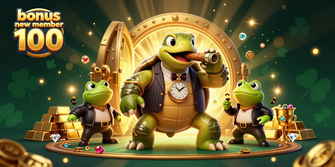 Experience the excitement with bonus new member 100 at our vibrant casino illustration.