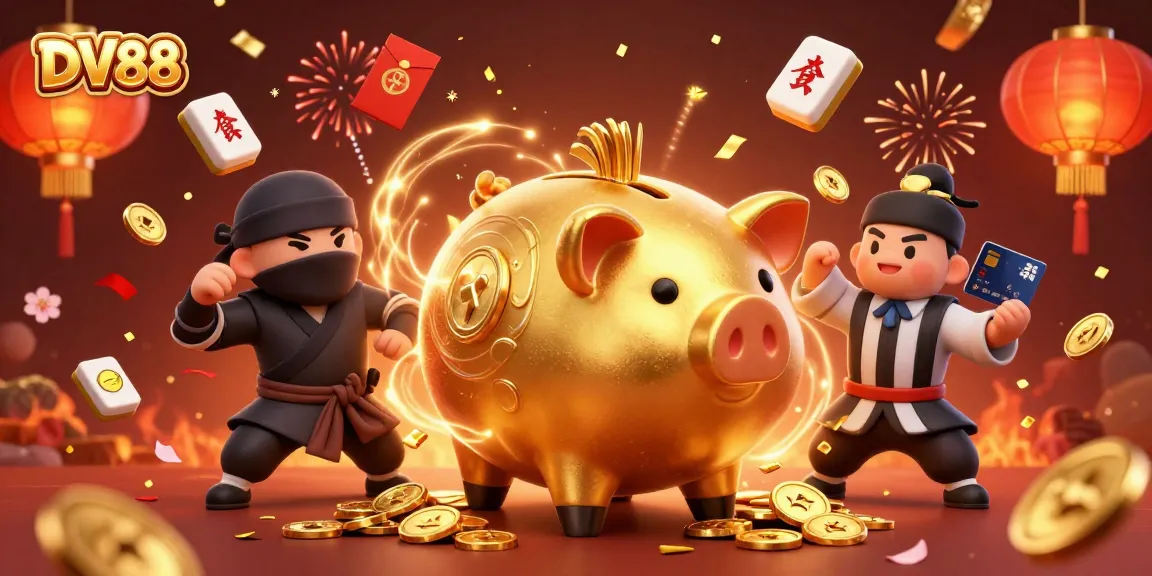 Experience thrilling gaming at DV88 with a festive scene of exciting casino action featuring vibrant characters and rich elements.