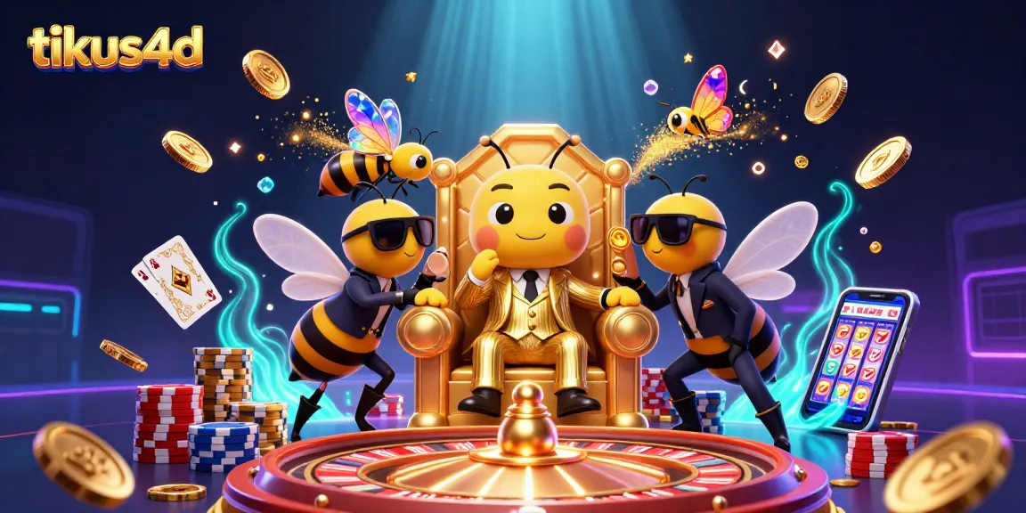 Tikus4D brings excitement with a 3D bumblebee mob boss amidst casino games and treasures