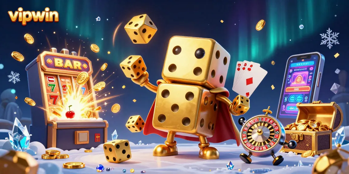 Experience the dynamic gaming excitement at vipwin with golden dice and jackpot thrill elements.