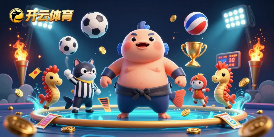 Experience thrilling gameplay at 开云体育 with a vibrant underwater sports betting scene featuring a blowfish and seahorse fans.