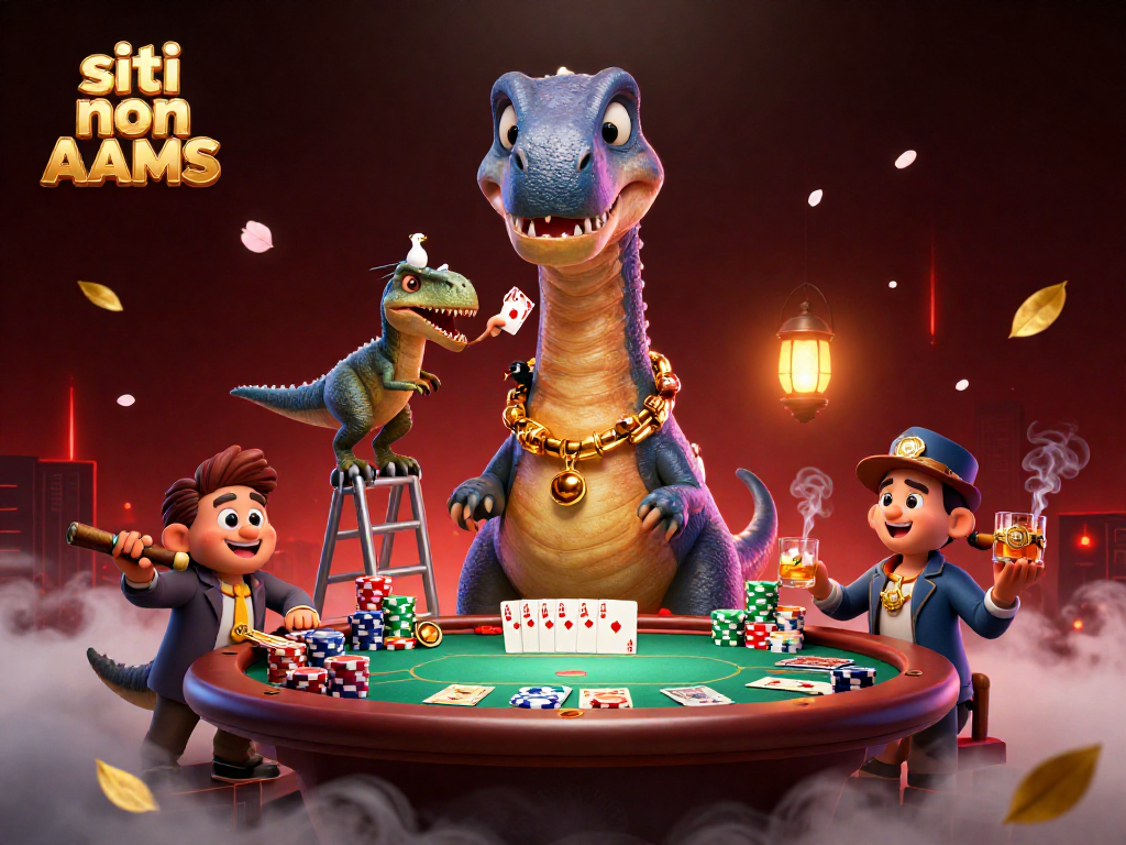 Gioca ai siti non AAMS con un brontosauro e un raptor al casinò, poker e divertimento.
