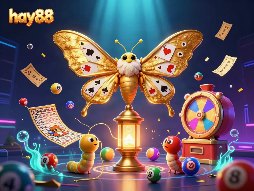 Engage with hay88's thrilling casino world featuring vibrant games, bright colorful elements, and dynamic visuals.
