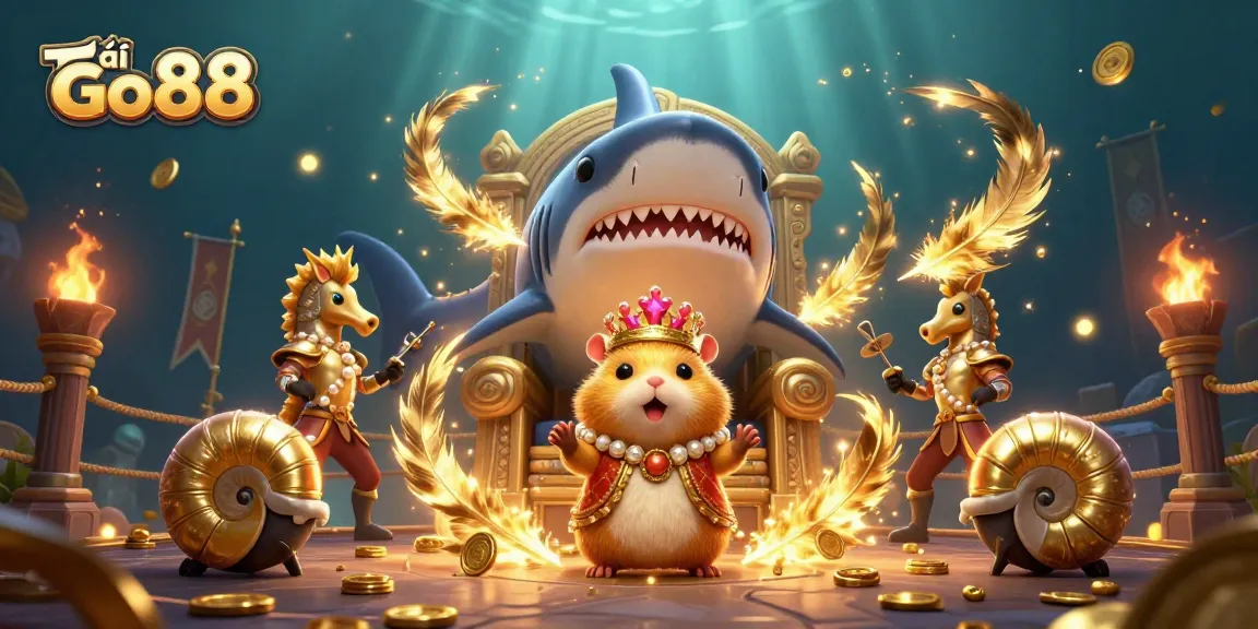 Engage in winning strategies with Tải Go88 - a vibrant underwater casino scene.