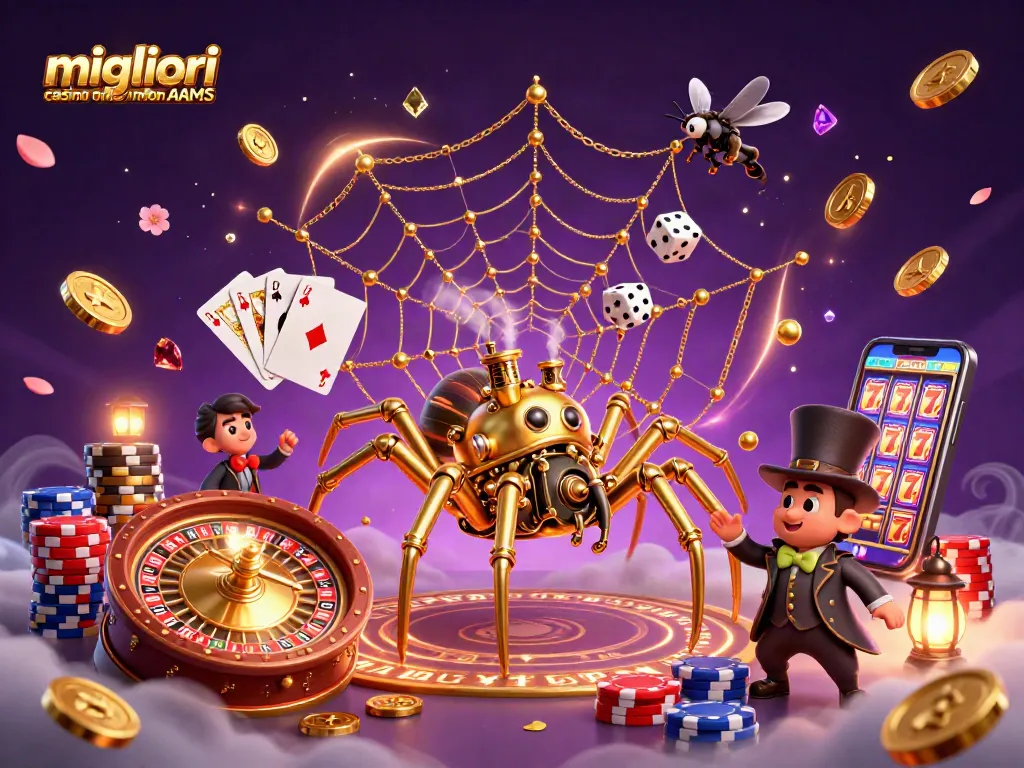 Scopri i migliori casino online non AAMS con una magica e vibrante illustrazione 3D.