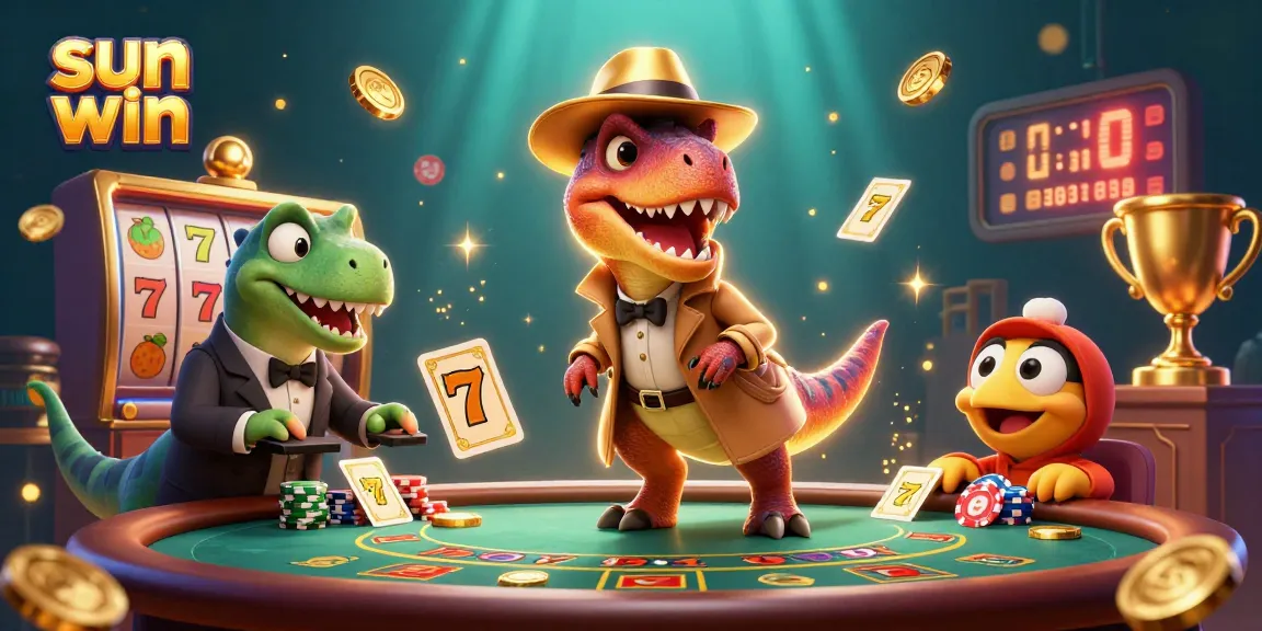 Experience thrilling action at the casino as the sun win velociraptor counts cards while avoiding detection.