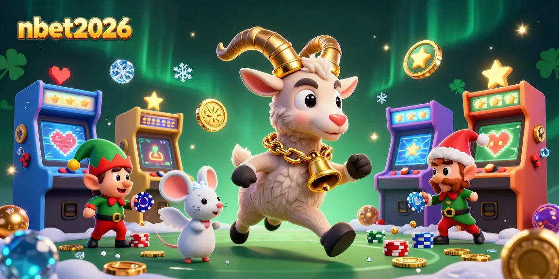 Experience nbet2026 action in a vibrant holiday-horror casino scene filled with mischief and magic.