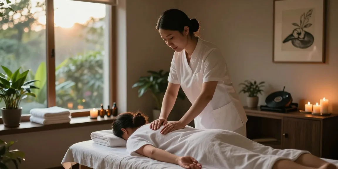 Experience ultimate relaxation with 오산출장안마 in a serene massage therapy room.
