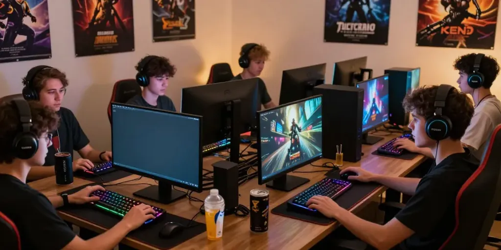 Players enjoying online gaming on Bro138 platform with immersive setups.