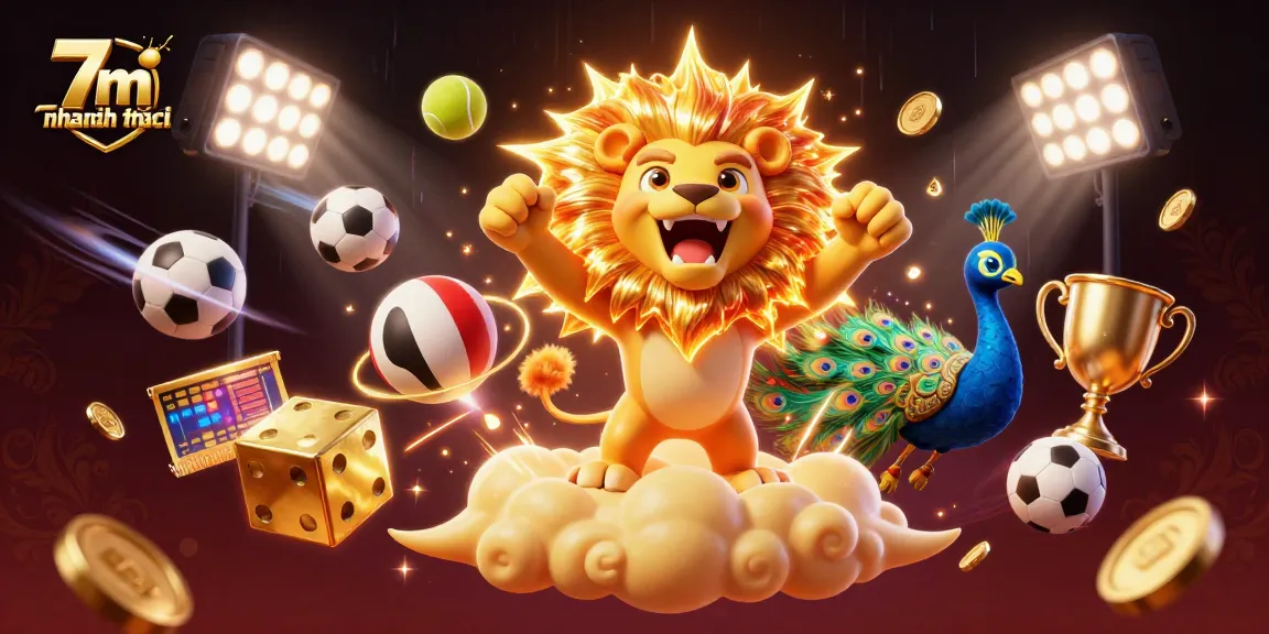 Catch the excitement of 7m nhanh nhất with this vibrant gambling scene illustrating sports action and winning moments.