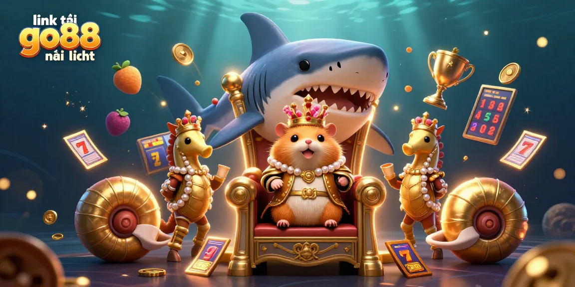 Discover the latest link tải go88 mới nhất for enjoying top online slot games, showcasing a vibrant casino scene.