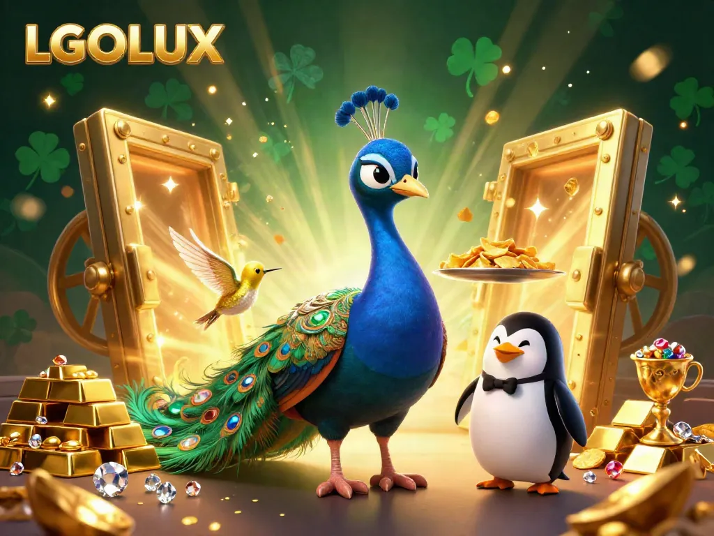 Engage with LGOLUX's vibrant casino world filled with sparkling treasures and delightful characters.