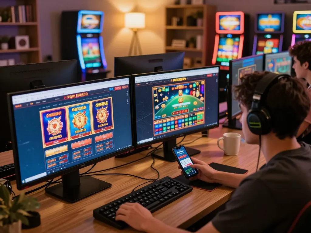 Experience the Fun88 online gaming excitement in a cozy, modern setup.