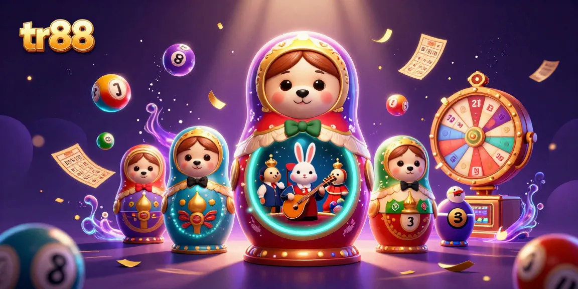 tr88 bears reveal casino delights in this vibrant 3D illustration filled with lottery excitement.