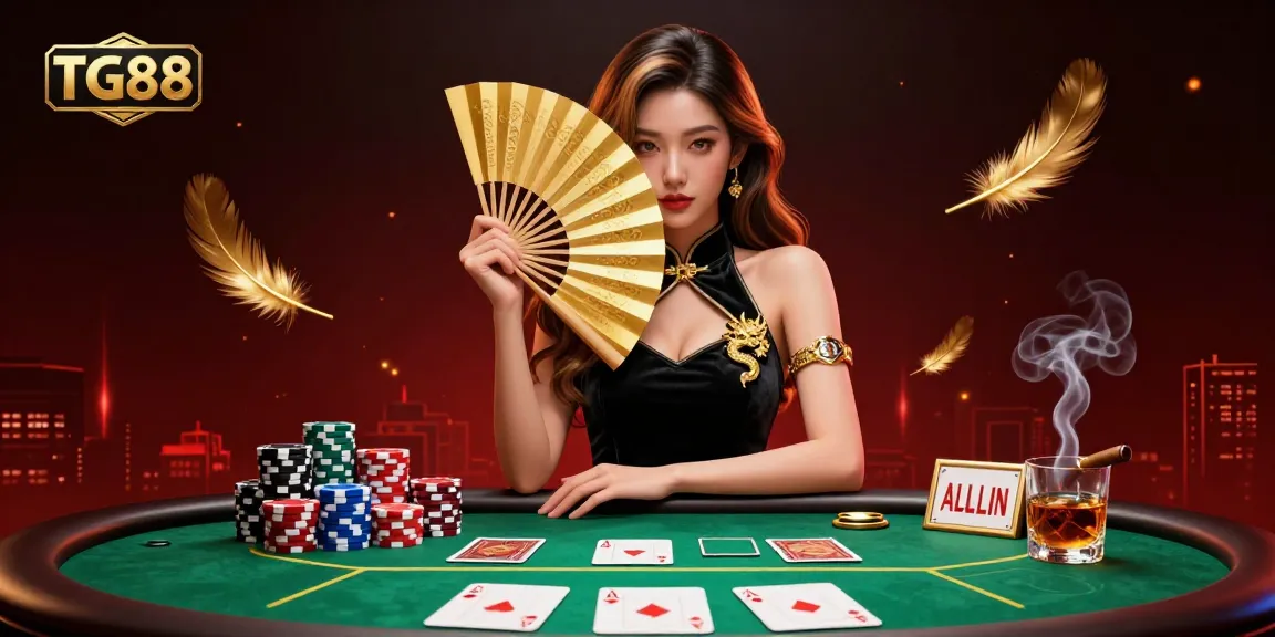 Experience thrilling gaming with TG88's vibrant illustration of an elegant casino scene.