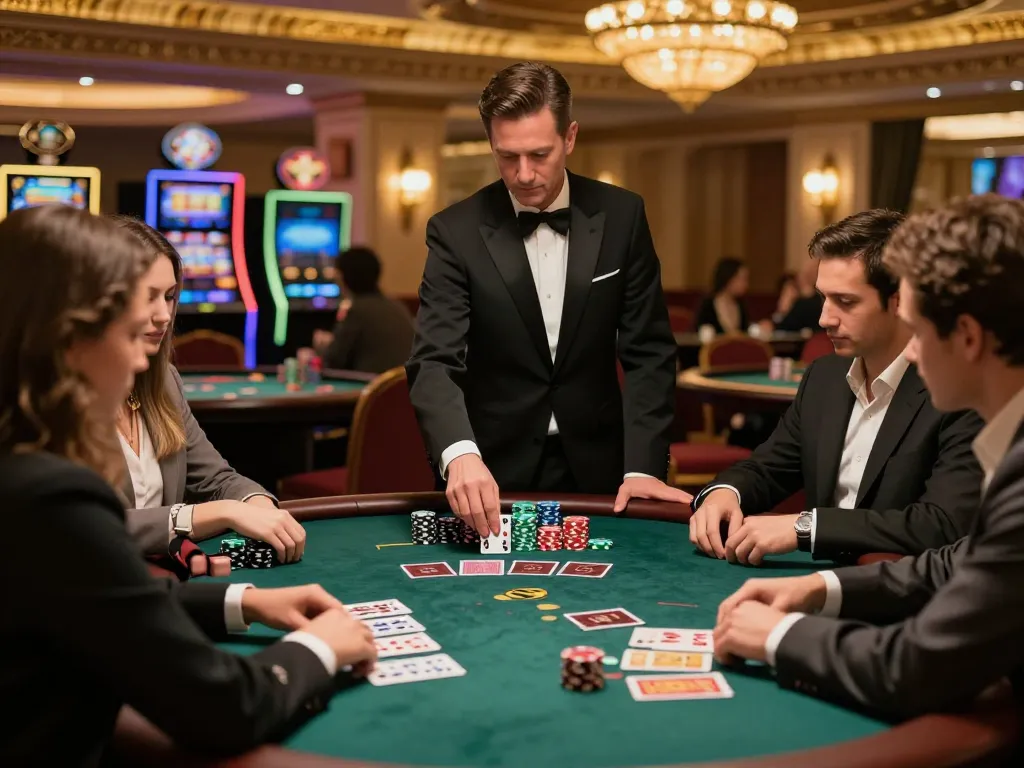 llwin players engaged in intense blackjack game showcasing strategic betting actions