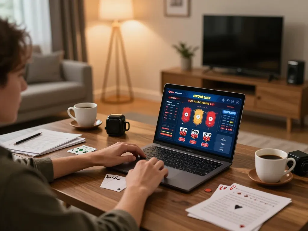 Engage with MPO08 Link while enjoying online poker from a cozy home gaming setup