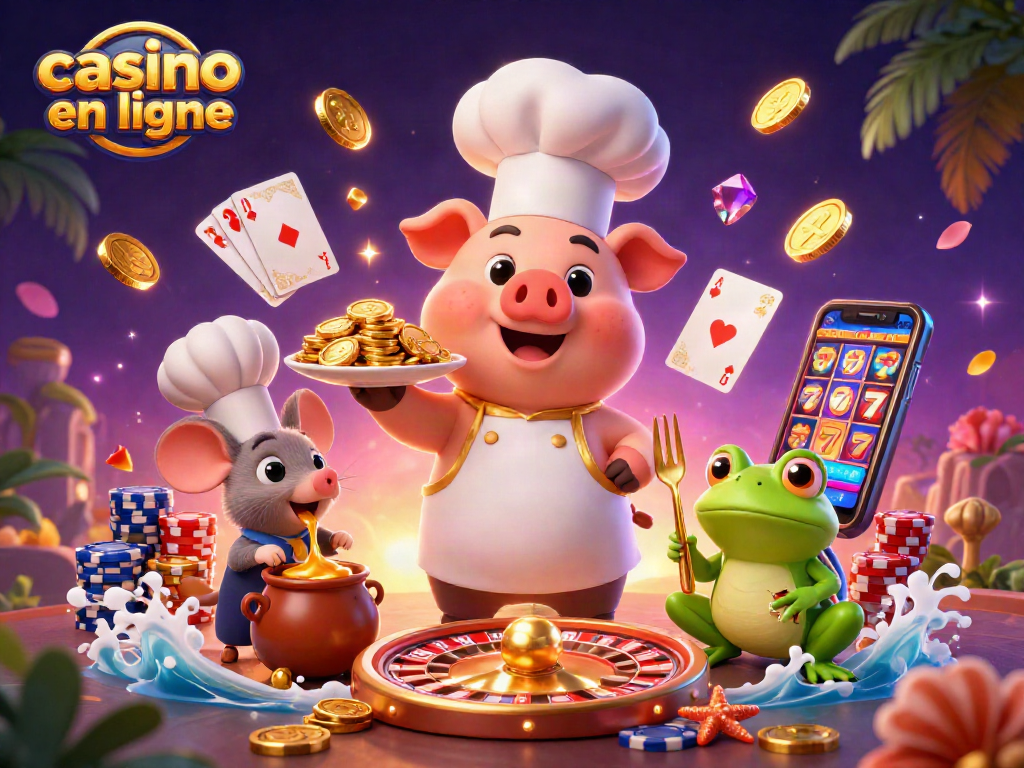 Jouez à casino en ligne avec des personnages animés et des éléments de jeu captivants.