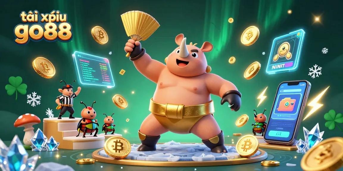 Experience the excitement of tài xỉu go88 with fun characters and vibrant gaming elements.