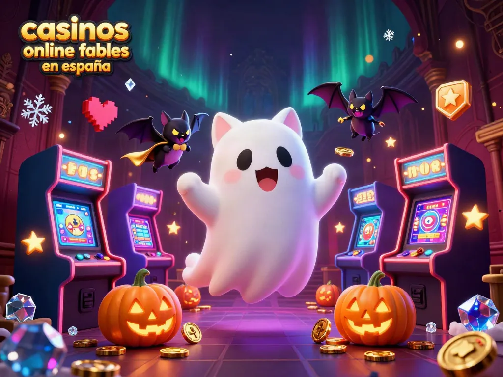 Disfruta de los mejores juegos en casinos online fiables en España con un gato fantasma y un murciélago mágico.