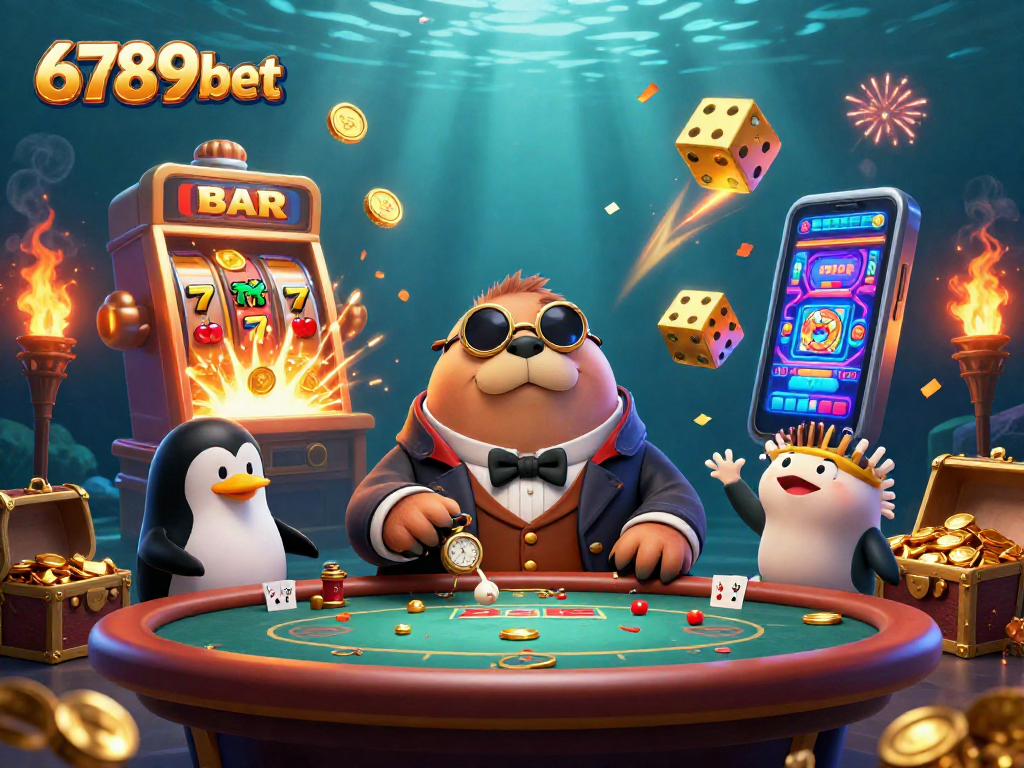 Play exciting casino games with 6789bet: Experience underwater poker with unique characters and thrilling visuals.