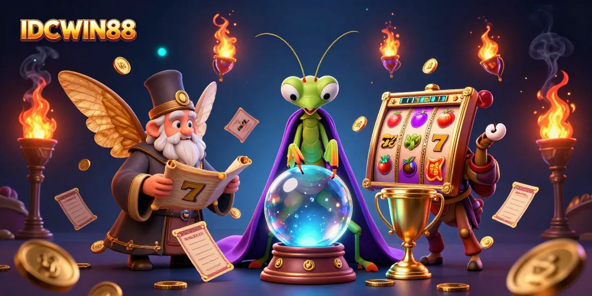 Experience IDCWIN88 thrilling slot games with vibrant characters and magical gameplay elements.