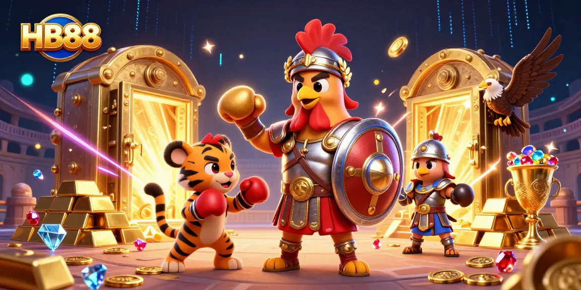 Join the excitement at HB88 and experience epic gaming with thrilling 3D characters and vibrant casino elements.