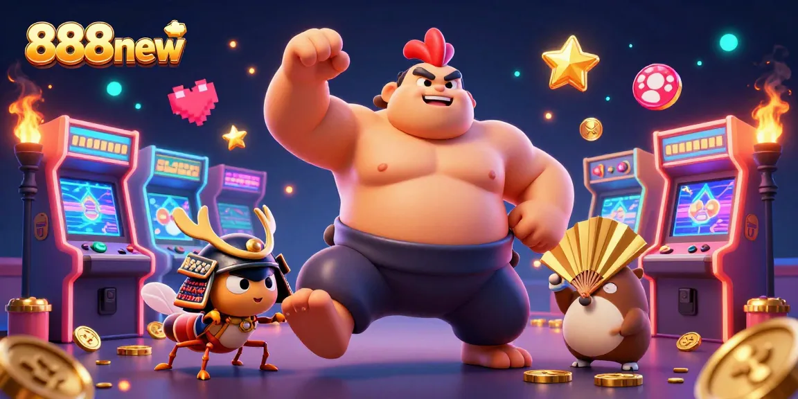 Experience thrilling gameplay at 888new in an engaging casino-themed illustration.