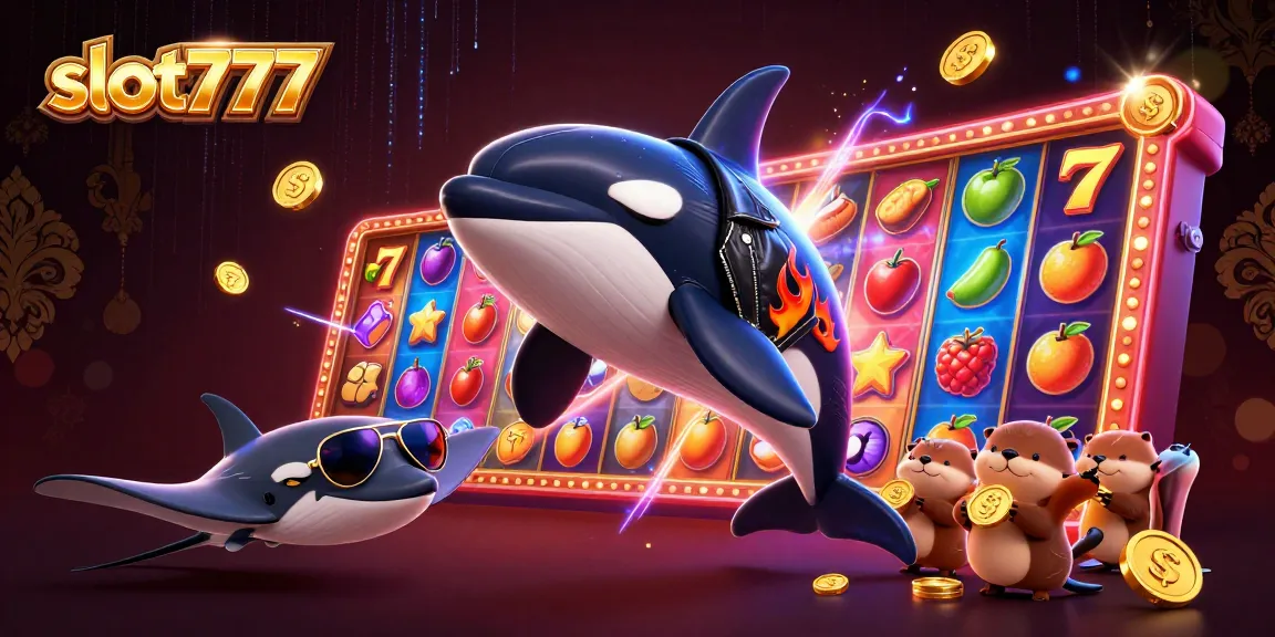 Experience thrilling slot777 gameplay with vibrant characters and dynamic elements in this immersive 3D illustration.
