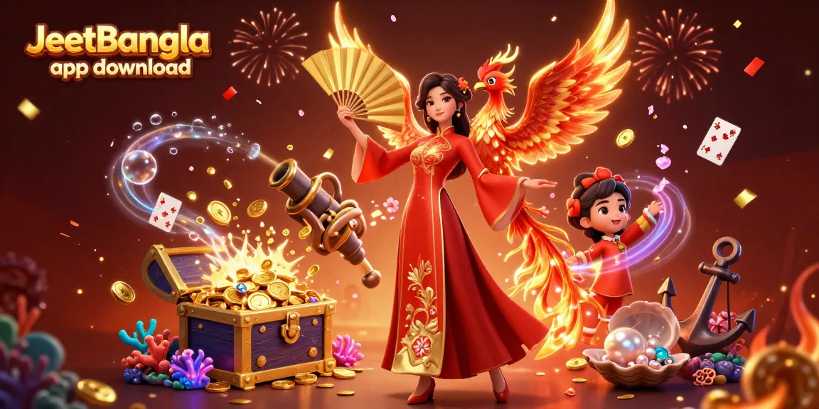Experience thrilling gameplay with JeetBangla app download, featuring unique 3D characters and vibrant casino elements.
