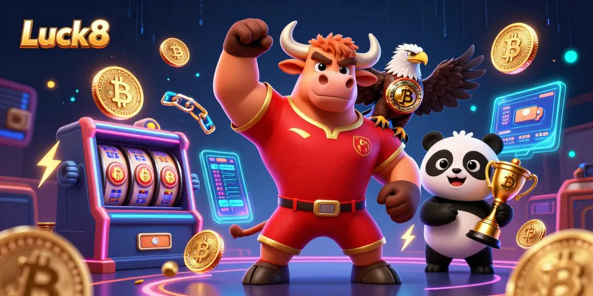 Experience the excitement of Luck8 with vibrant characters and casino-themed elements.