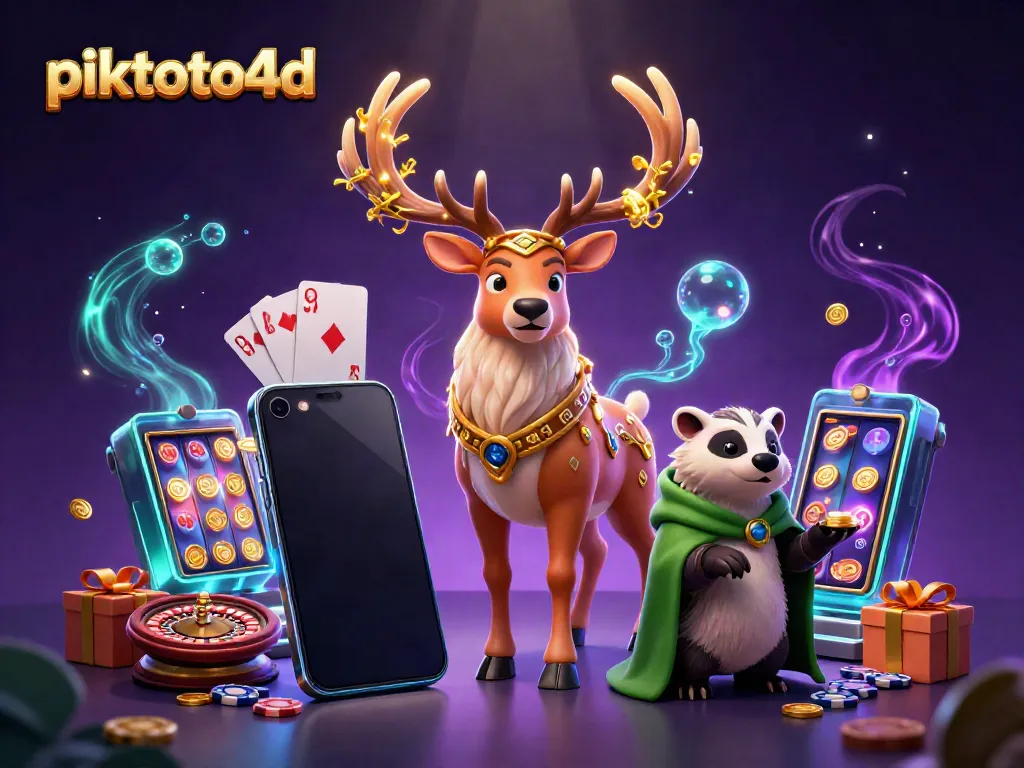 Play thrilling slots and win big with piktoto4d in an enchanting 3D scene.