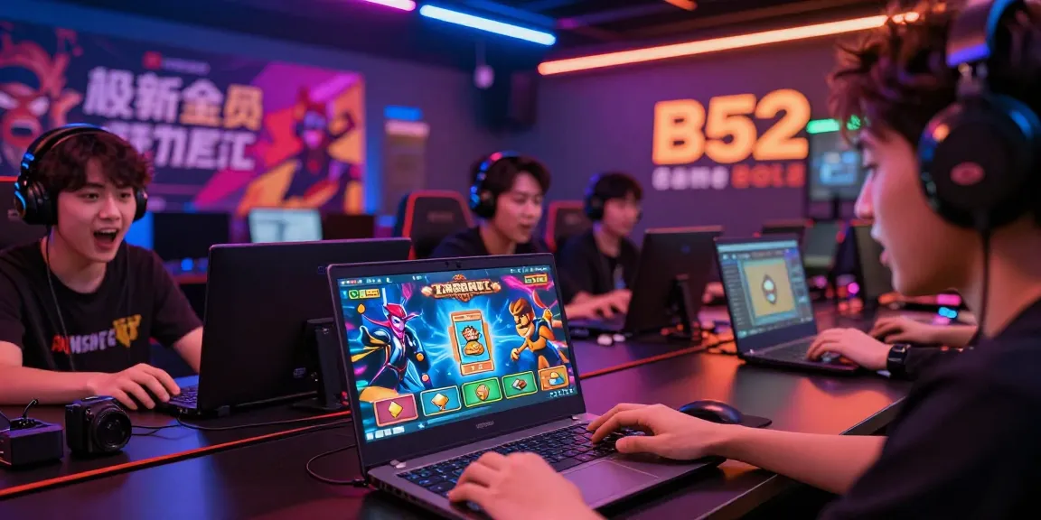 B52 game portal players engaging in thrilling card games with vibrant graphics and exciting atmosphere.