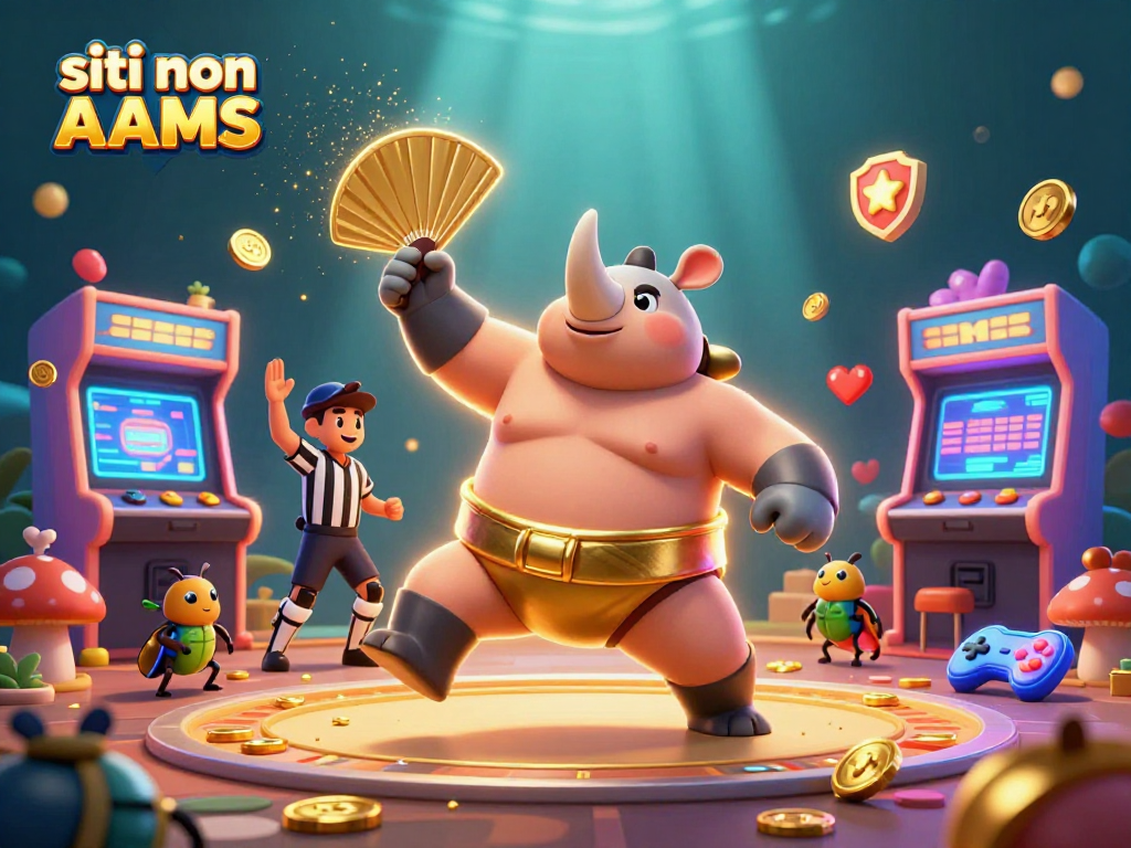 Gioca nei siti non AAMS con il campione di sumo che lancia monete d'oro nel mondo del gioco.