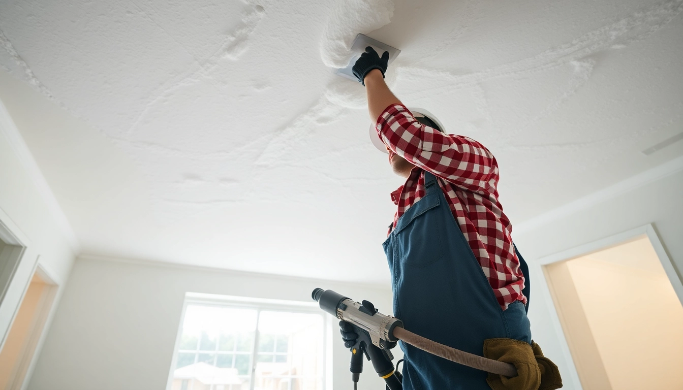 Explaining how much does spray foam removal cost through a contractor's removal process.